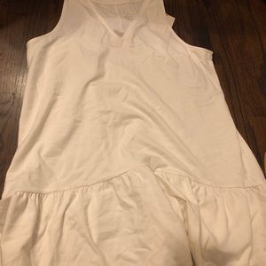 white cotton flowery dress